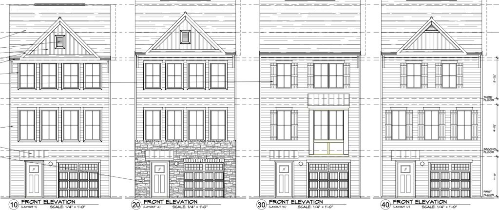 A rendering of a 60-unit multifamily complex proposed in Brick Township. (Credit: Planning Document)